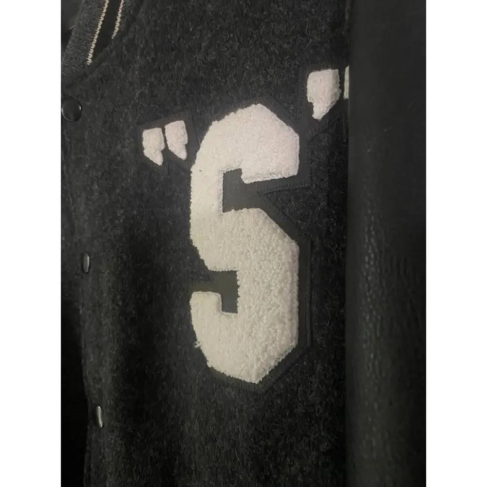 Vintage Stussy International Tribe Varsity Jacket M Wool Leather Sleeve 90s USA